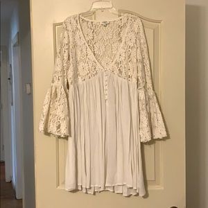 Umgee Off White Lace Tunic